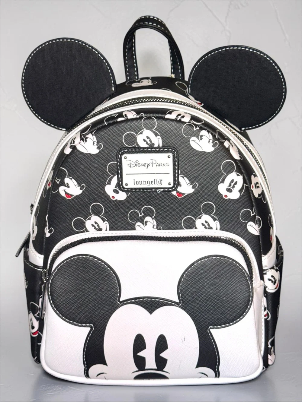 Loungefly Black & White Mickey Mouse Mini Backpack
